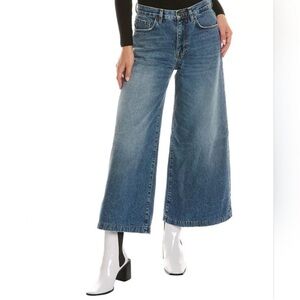 NWT C/E Current Elliott Wide-Leg Crop Jeans